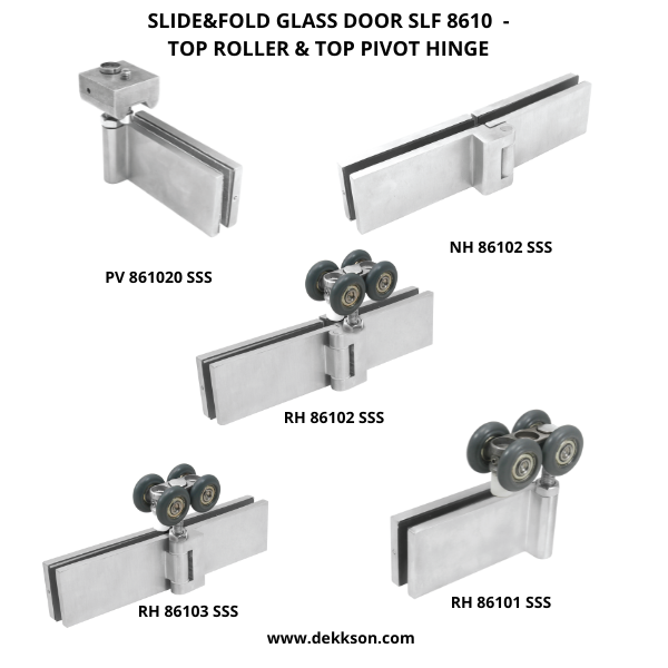 Slide Fold Glass Door Slf 8610 Top, Sliding Hinge Doors